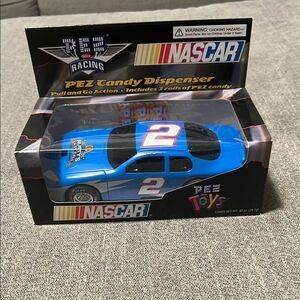 PEZ‎ NASCAR Rusty Wallace #2 Toy Car Dispenser Blue NIB Rusty’s Last Call